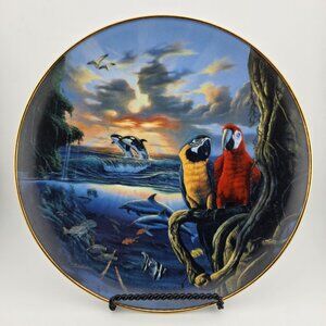 The Danbury Mint Limited Edition Paradise‎ by Jim Warran Collector Plate